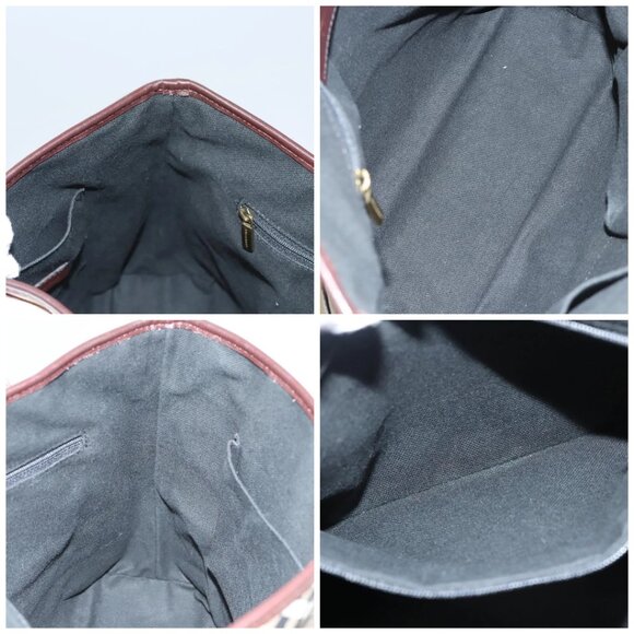 BURBERRY Nova Check Hand Bag PVC Beige Auth 121465 - Picture 16 of 16